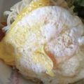 Nöööla♡'s cooksnap of when they made 目玉焼きのパスタ（貧乏人のパスタ）.