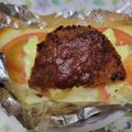 笑福ねこ's cooksnap of when they made トマトでジューシー☆コロッケトースト.