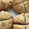 きゃろぽて's cooksnap of when they made オートミールと米粉のくるみパン.
