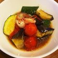 のえもゆ's cooksnap of when they made なす・ズッキーニ・トマトのポン酢あんかけ.