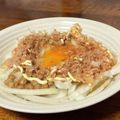 単身赴任自炊's cooksnap of when they made 納豆×新玉でマヨサラダ風♪.