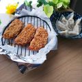mamaRD's cooksnap of when they made 簡単！焼きパン粉☆揚げないチーズハムカツ.