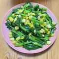 Noa1112's cooksnap of when they made 小松菜とコーンのバター醤油炒め.
