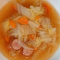 大森ヨーグルト's cooksnap of when they made 白菜とウインナーのスープ.