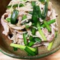＋SUN3's cooksnap of when they made 豚バラにらエノキ炒め.