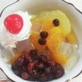 roll21's cooksnap of when they made セブンイレブン風☆白玉クリームあんみつ.
