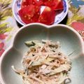 karikarin's cooksnap of when they made 鶏ささみともやしの胡麻ダレサラダ♫.