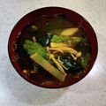 vivianj's cooksnap of when they made わさび菜と大根のお味噌汁.