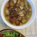 鬼おん's cooksnap of when they made 食べるスープ『豚肉と茄子のみぞれスープ』.