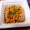 めぐ＊ぴぃ's cooksnap of when they made 相性バッチリ☆カレー納豆♡減塩にも！.