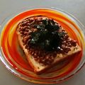 神風＊'s cooksnap of when they made マヨ納豆焼き海苔トースト☆.