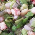 re_ni's cooksnap of when they made そら豆と冷凍エビとパプリカのオイマヨ炒め.