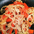 まじかっぱ's cooksnap of when they made 蓮根のきんぴら.