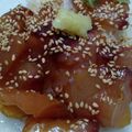 とれいら's cooksnap of when they made はまち漬け丼.