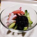 チコリママ's cooksnap of when they made 市販のもずく酢できゅうりとカニカマ酢の物.