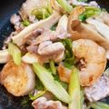 ホットマロンラテ's cooksnap of when they made 海老とセロリのシャッキリ塩炒め☆.