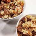 monacamama's cooksnap of when they made 牛！ごぼう炊き込みご飯♡おかわり必須です.