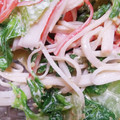 ｺｰｷﾞｰ姫's cooksnap of when they made グリーンリーフとカニカマのゴママヨ和え♡.