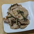 ラリー＆サラ's cooksnap of when they made 【家つま】豚の焼きしゃぶ・薬味和え.