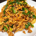 TeaChan214's cooksnap of when they made 豚ひき肉と春雨としめじのオイスター炒め.