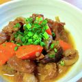 ちーまぐ's cooksnap of when they made 旨い！牛スジ肉とこんにゃくの味噌煮込み♡.