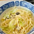 moto0202's cooksnap of when they made 塩昆布とクリームチーズの混ぜるパスタ.