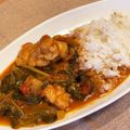 てきもき's cooksnap of when they made 簡単20分♪鶏肉トマトほうれん草カレー.