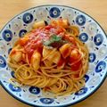 minaa5's cooksnap of when they made 海老とイカのトマトソースパスタ.
