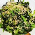 abcdefghｉｊ's cooksnap of when they made わかめでヘルシー！小松菜とキャベツの炒め.
