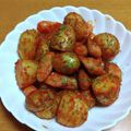 55才のおじさん's cooksnap of when they made 新ジャガとウィンナーのカレーケチャ炒め.