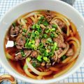 在宅勤務のおじさん's cooksnap of when they made 牛丼をリメイク！肉うどん♪.