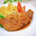 Satoco❋'s cooksnap of when they made 【洋食屋風】ポークソテー.