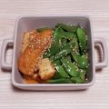 アクセル☆'s cooksnap of when they made レンジで、モロッコいんげんと厚揚げの煮物.