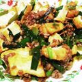 みぽぴぽ's cooksnap of when they made 節約♡厚揚げとニラのピリ辛そぼろ炒め.