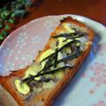 haruku221's cooksnap of when they made 朝から幸せ♡塩昆布の和風トースト.