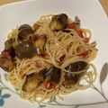 akasio10's cooksnap of when they made ナスとトマトのパスタ.