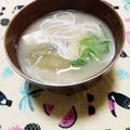 ﾁｲﾁｬﾝﾏﾏ's cooksnap of when they made ナスとそうめんの味噌汁.