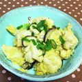 龍青空ママ's cooksnap of when they made 簡単炒り豆腐♪具は椎茸とちりめんジャコ☆.