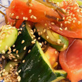 クックG1CG0C☆'s cooksnap of when they made トマトと胡瓜の塩昆布和え.