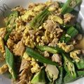 アココ☆'s cooksnap of when they made 旦那がハマったオクラと卵の和風炒め.