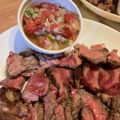 やすPy's cooksnap of when they made 完熟トマトのサルサ☆ステーキ.
