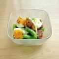 キンプリ's cooksnap of when they made スナップエンドウの粒マスハニーマヨサラダ.