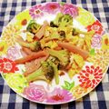 ﾁｲﾁｬﾝﾏﾏ's cooksnap of when they made おさかなバーグとブロッコリーのマヨ炒め.