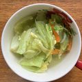 きゃろぽて's cooksnap of when they made mたっぷりキャベツと卵のスープ.