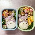 Chaaa_room's cooksnap of when they made となりのトトロ 遠足簡単キャラ弁.