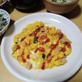 よちりん's cooksnap of when they made トマトと色々具材のオムレツもどき♫.