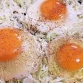くむちん's cooksnap of when they made 簡単♪朝食に♪キャベツの巣ごもり卵♪.
