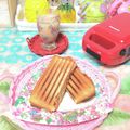sakuraロゼット's cooksnap of when they made ソースコロッケ♪ホットサンド.