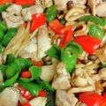 料理を好きに！'s cooksnap of when they made 鶏とパプリカのオイスター炒め.