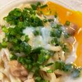 のぶ代's cooksnap of when they made 照り焼き温玉うどん♪.